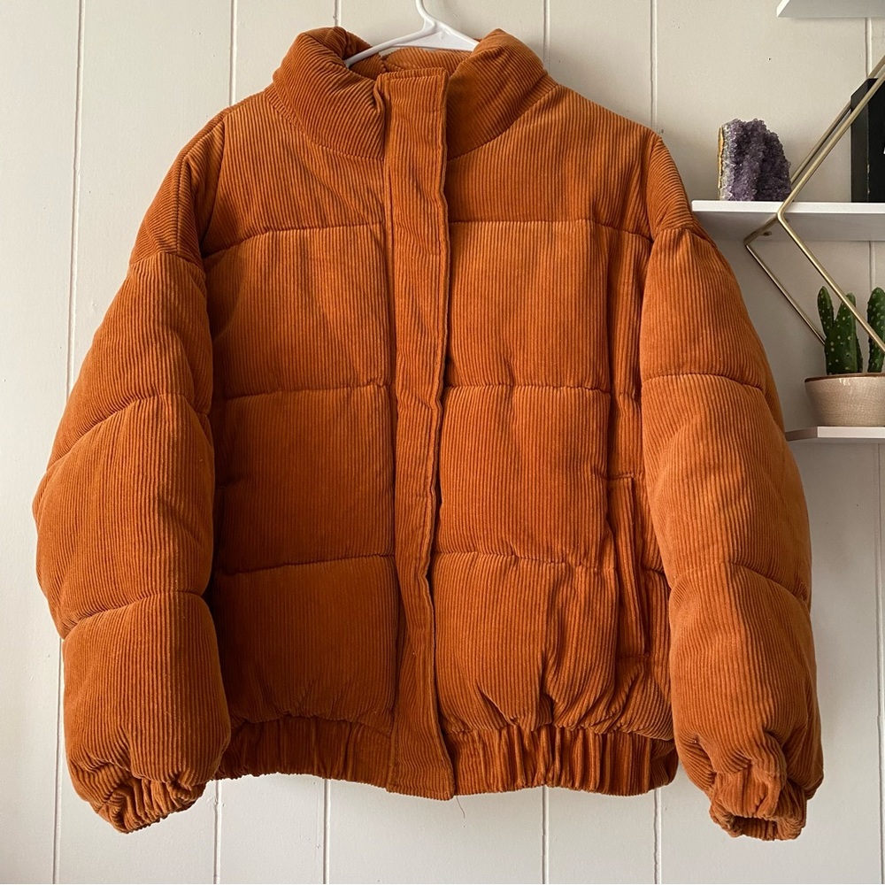 Corduroy puffer jacket from Forever21